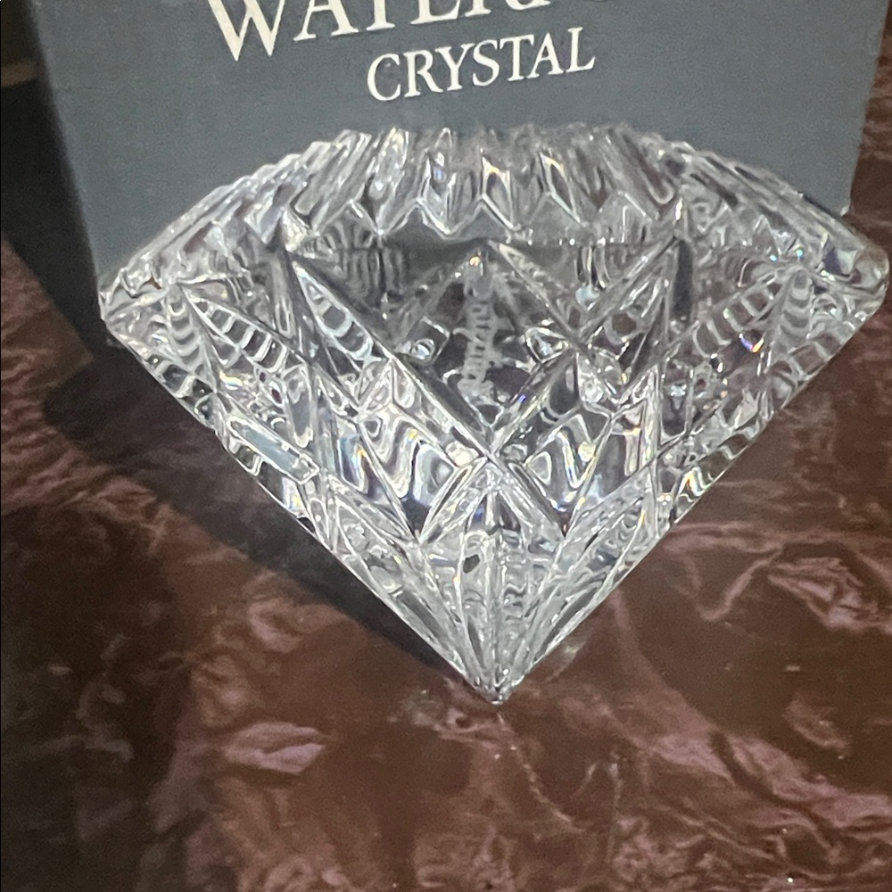 Waterford Crystal Clock with Silver and Clear Design - Picture 5 of 14